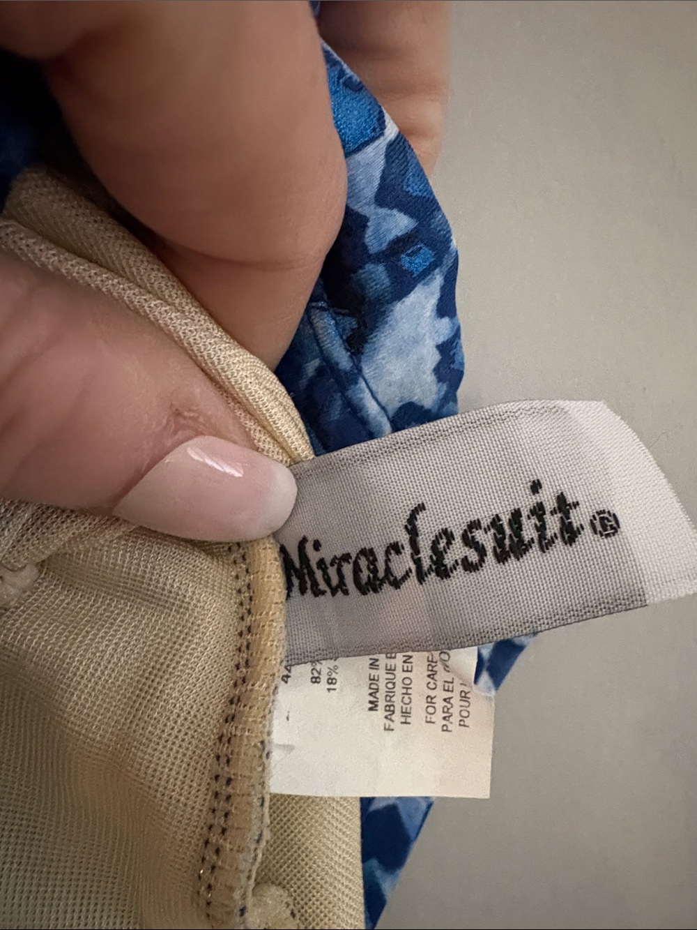 Miraclesuit Blue Mosaic Tankini Top - Picture 2 of 6